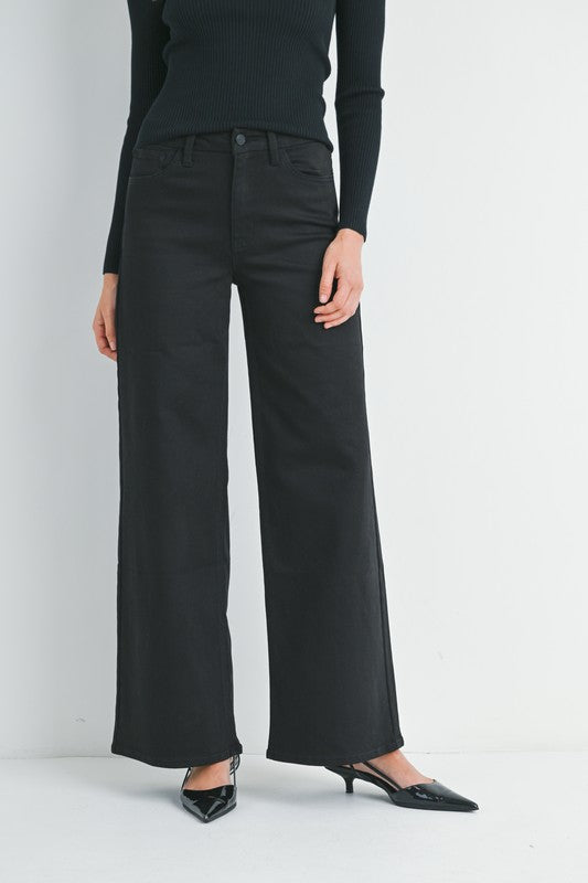 High Rise Palazzo Jeans