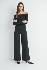 High Rise Palazzo Jeans