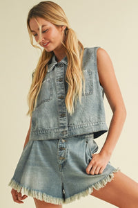 STITCH PATCH POCKET VEST