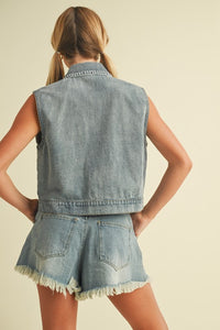 STITCH PATCH POCKET VEST