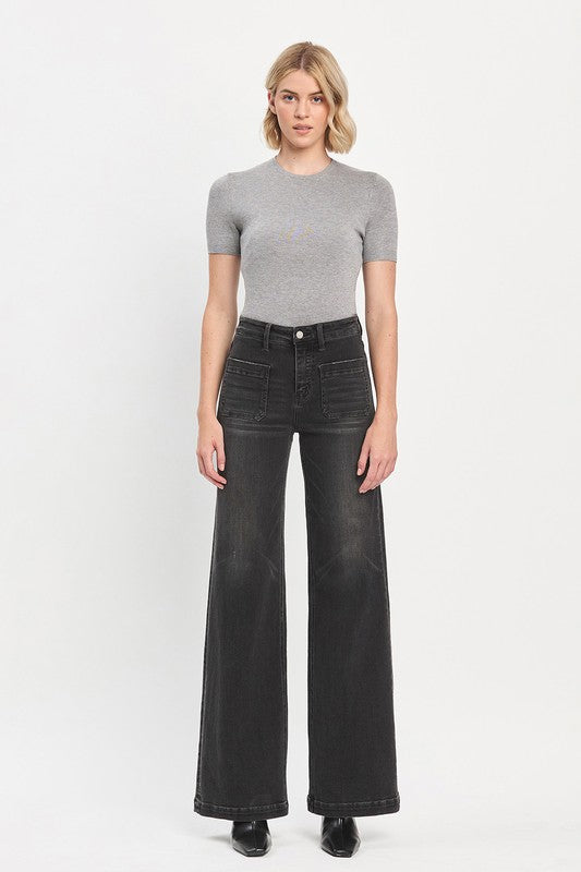 High Rise Wide Trouser Jeans