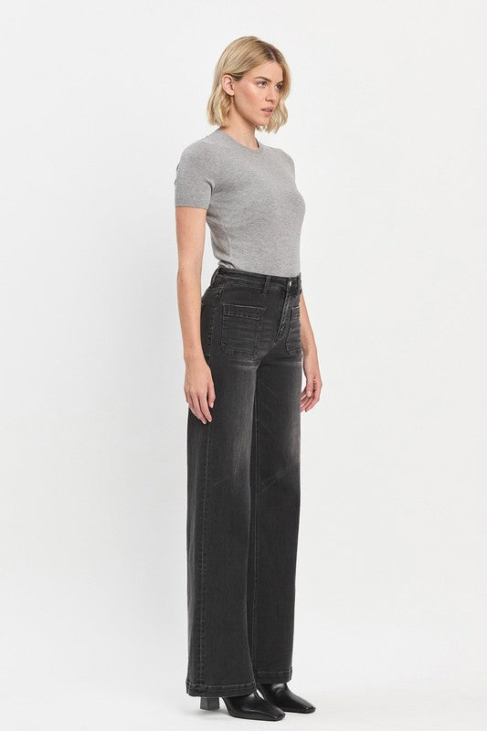 High Rise Wide Trouser Jeans