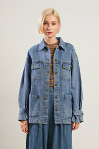 Denim Trench Coat