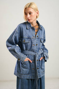 Denim Trench Coat