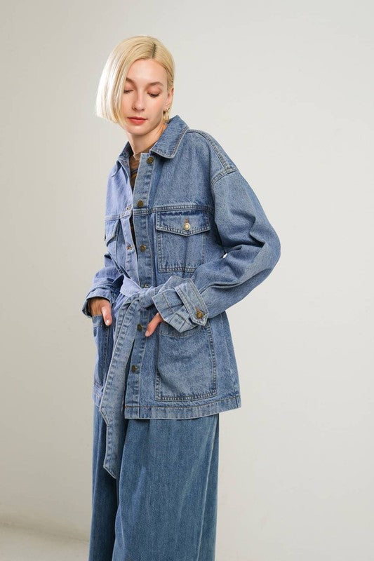 Denim Trench Coat